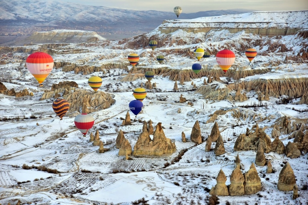 Kapadokya'da kış mevsimi